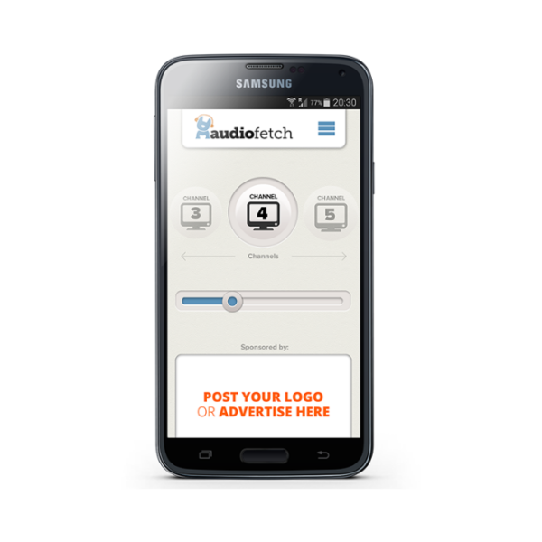 AudioFetch App on Samsung Device