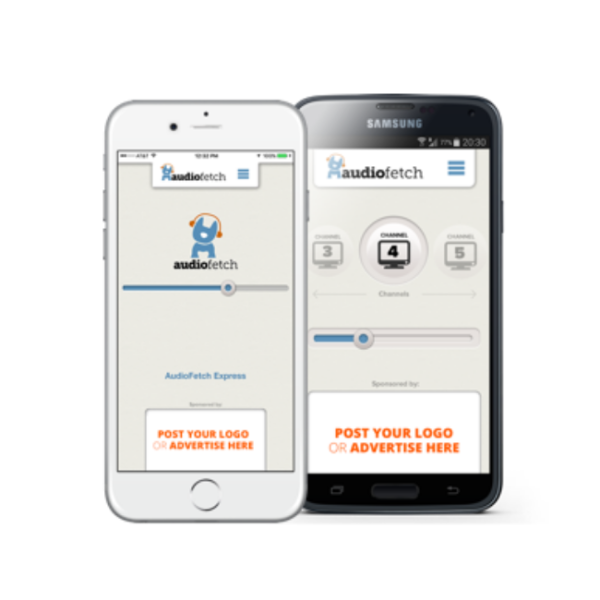 AudioFetch App on iPhone and Samsung