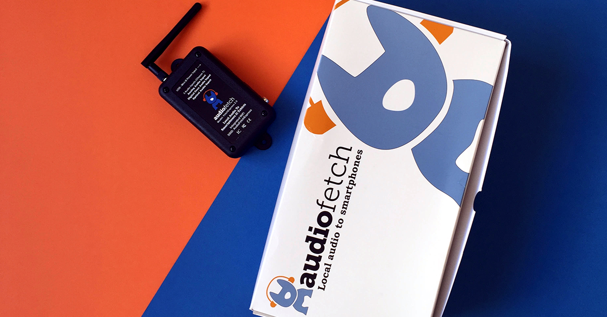 Minimize Installation Headaches and Costs: Why You Need a Flexible, Low Profile Wireless Audio Streaming System - AudioFetch Audio Over WiFi AudioFetch Blog Header - FetchExpress Product & Box