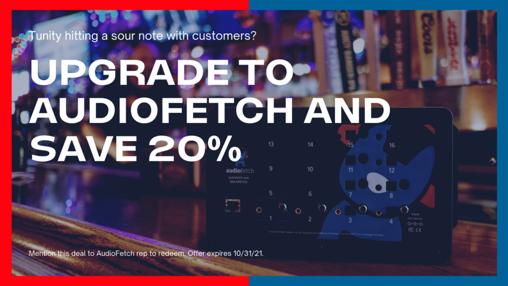 Why Customers are Upgrading to AudioFetch from Tunity - AudioFetch Audio Over WiFi AF Tunity Upgrade Twitter Post - AudioFetch Audio Over WiFi